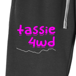 Black & pink casual track pants